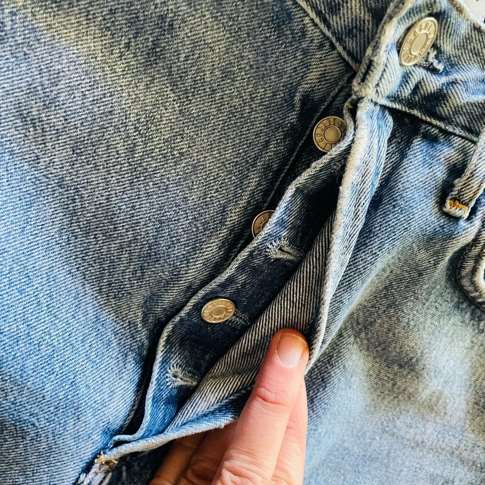 AGOLDE Cut Off Jean Shorts